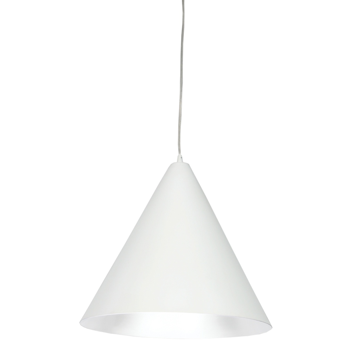GK Κρεμαστό Φωτιστικό FERARA Λευκό 1xE27 (d.35-h.30cm)