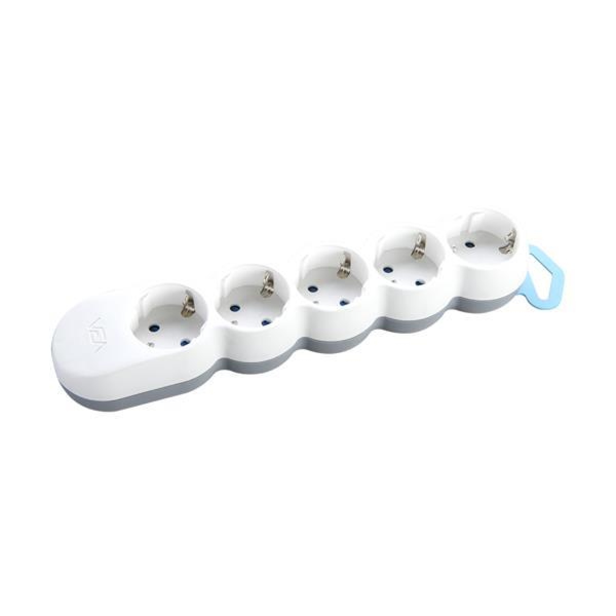 Eurolamp ΠΟΛΥΠΡΙΖΟ 5 ΘΕΣΕΩΝ ΜΕ ΚΑΛΩΔΙΟ ΟΒΑΛ 3X1,5mm 1,5m ΜΕ ΠΡΟΣΤΑΣΙΑ ΕΠΑΦΩΝ