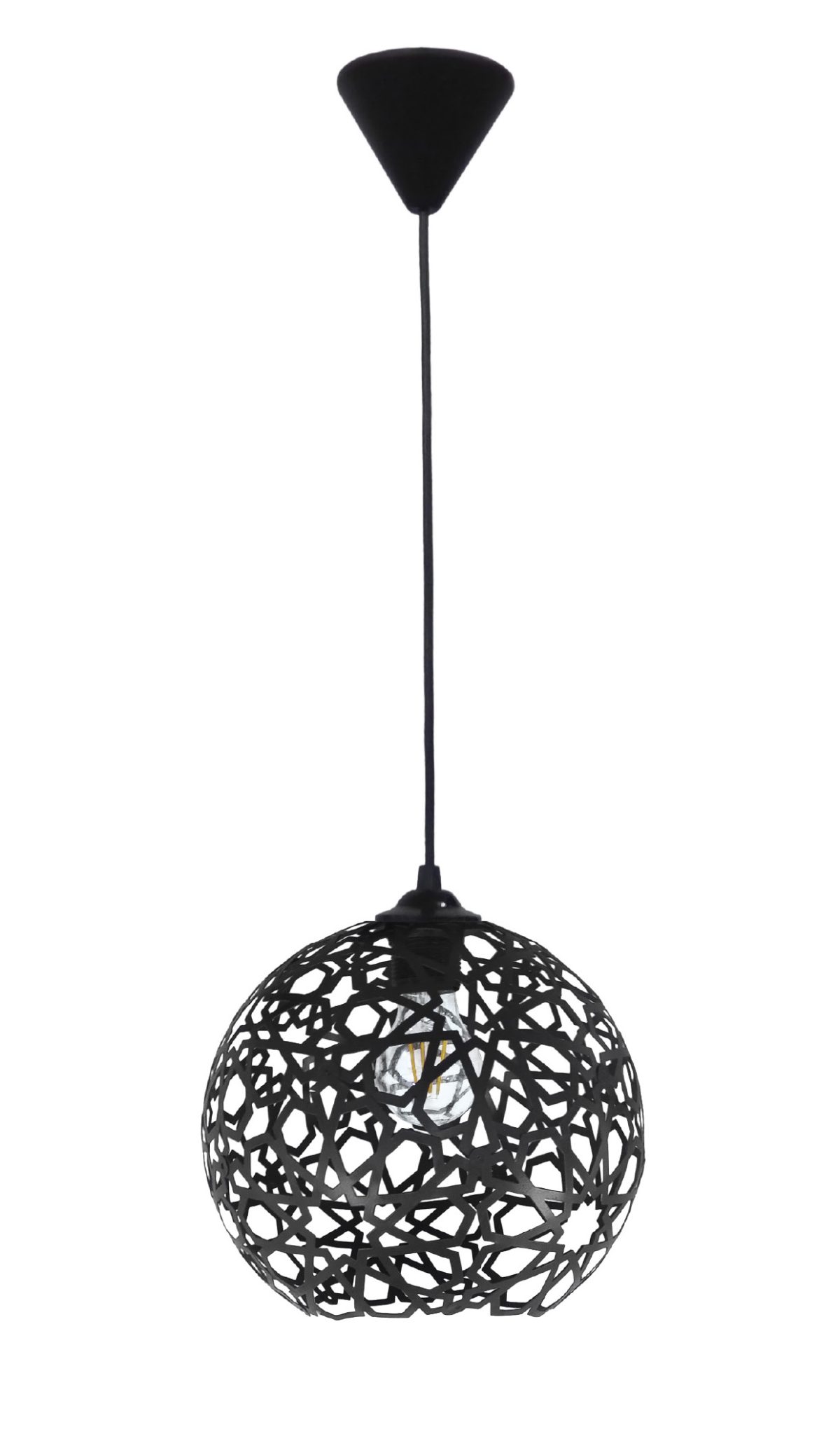 Heronia TUNIS/25 BLACK 1L Κρεμαστό φωτιστικό Φ25