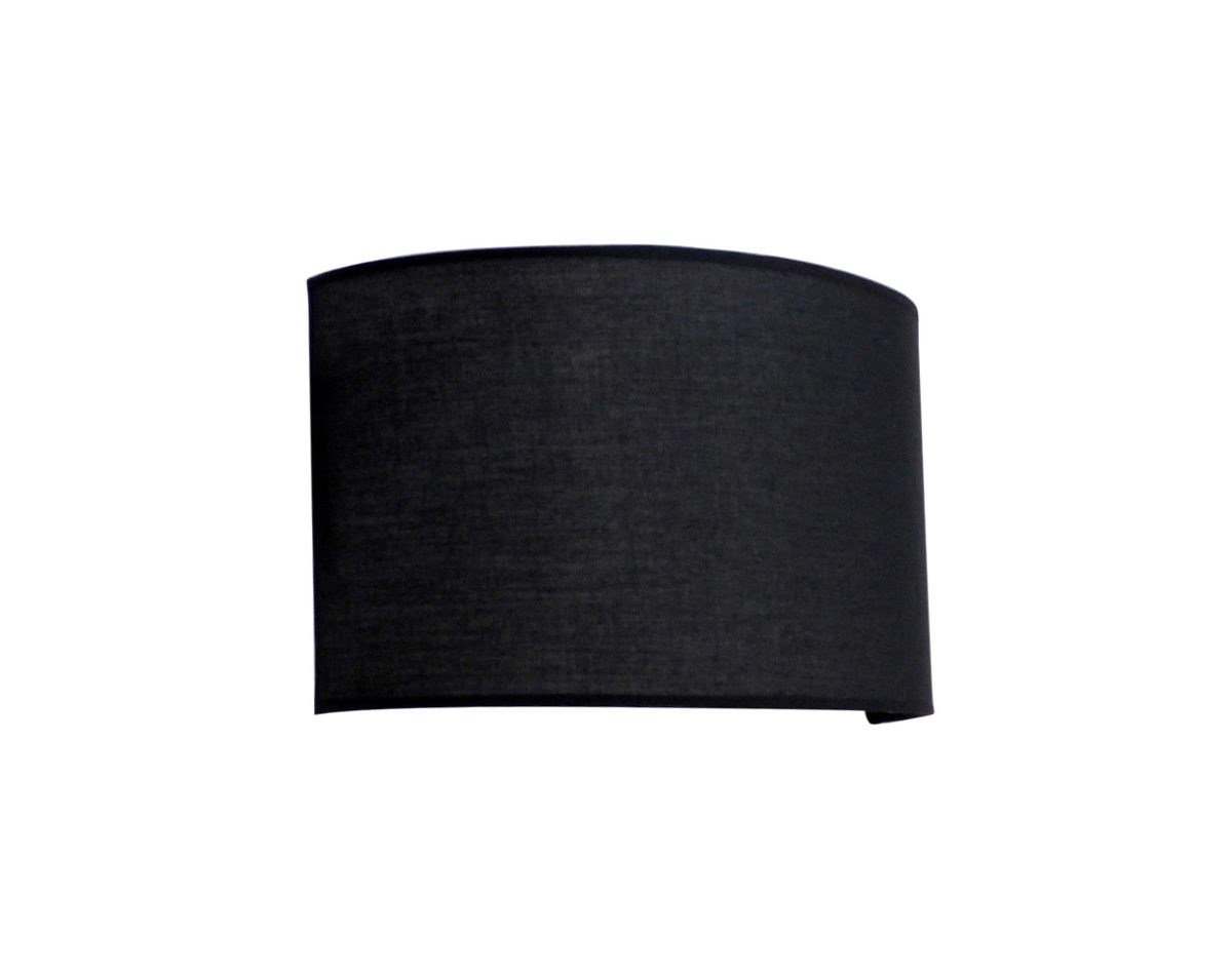 Heronia HR-03AP OVAL ΜΑΥΡΟ ΑΠΛΙΚΑ ΤΟΙΧΟΥ