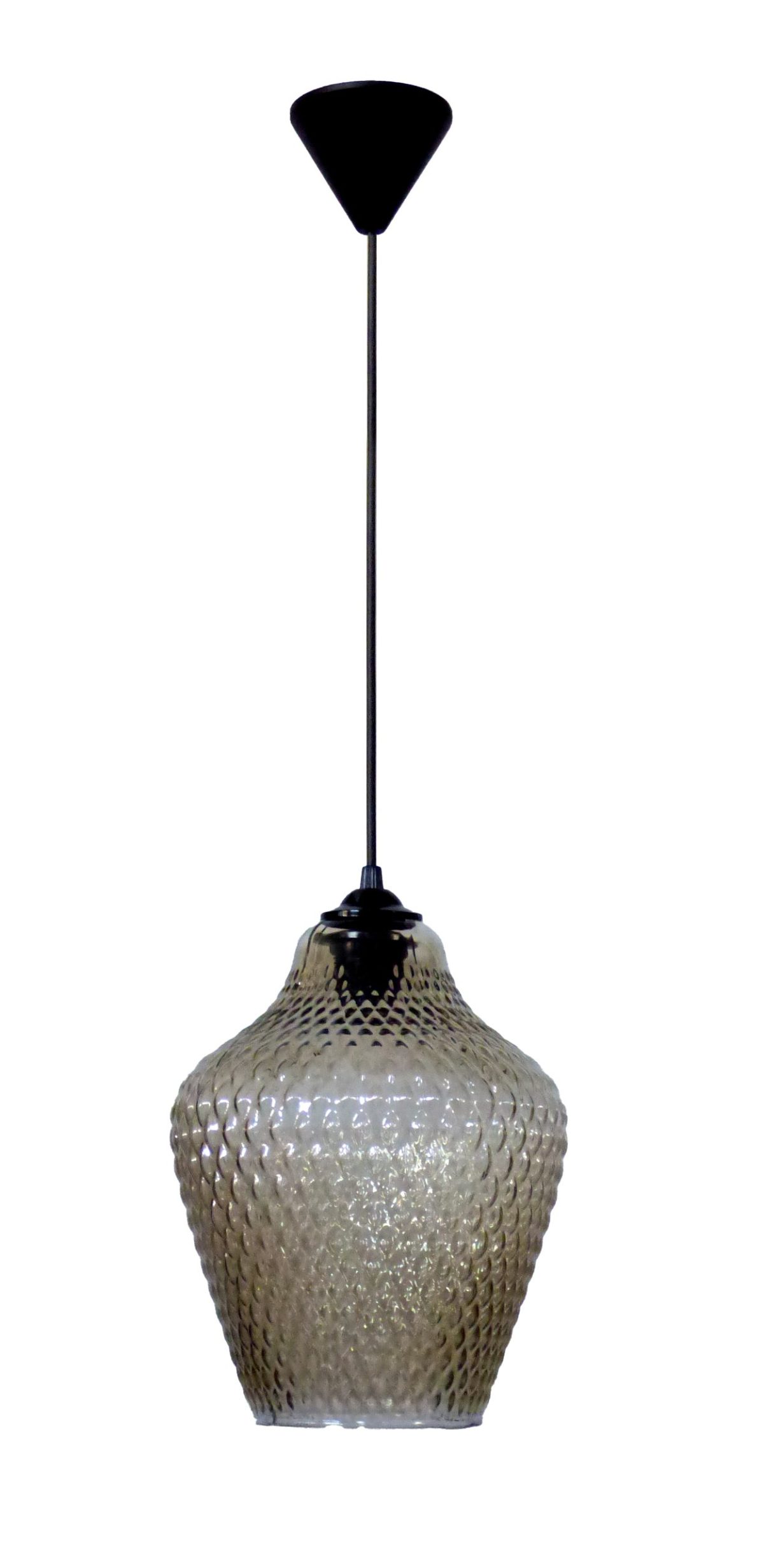 Heronia GL-5090/20 1/L PENDEL FUME ΓΥΑΛΙΝΟ ΚΡΕΜΑΣΤΟ